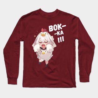 Tsundere chicken Long Sleeve T-Shirt